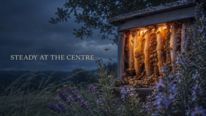 Bees working together inside a hive a symbol of balance and community