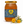 A 500g glass jar of Bee Mercy Raw Honey Mountain honey, featuring a blue and yellow label, a gold lid, and fresh yellow flowers and white wildflowers placed in front on a white background.