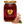 A 500g glass jar of Bee Mercy Raw Honey Chestnut, filled with deep reddish-brown honey and topped with a gold lid, shown next to pink and white chestnut blossom flowers on a white background.